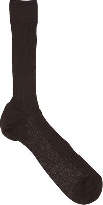 Socks & Hosiery Dark Brown