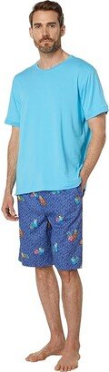 Crew Neck Jam Set (Tropical Cocktail) Men's Pajama Sets