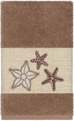 Lydia Embellished Hand Towel - Latte