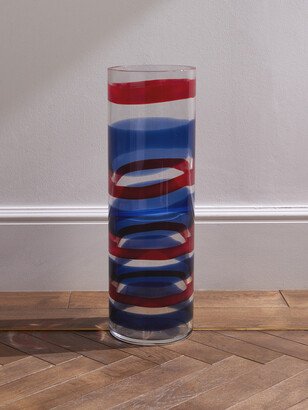 Anelli Striped Glass Vase