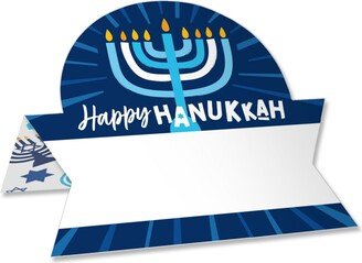 Big Dot Of Happiness Hanukkah Menorah Chanukah Holiday Party Table Setting Name Place Cards 24 Ct