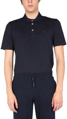 Logo Embroidered Short-Sleeved Polo Shirt-AL