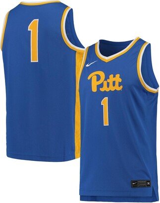 Men's #1 Royal Pitt Panthers Team Replica Basketball Jersey