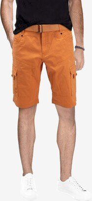 Men's Belted Stretch Twill Cargo Short