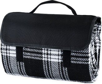 Dine™ Picnic Blanket in Black Plaid