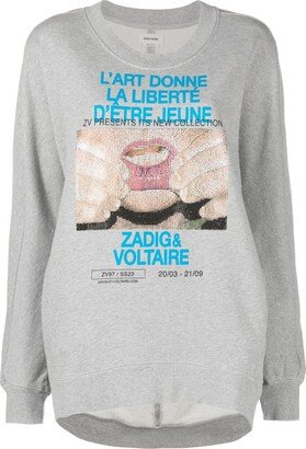 Graphic-Print Organic Cotton Sweatshirt