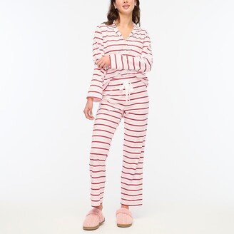Women's Striped Knit Pajama Set