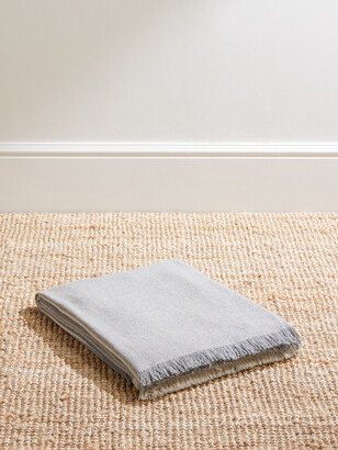 Gobi Fringed Suede-Trimmed Cashmere Blanket