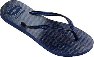 Slim Gloss Flip Flop Sandal (Navy/Navy) Women's Shoes