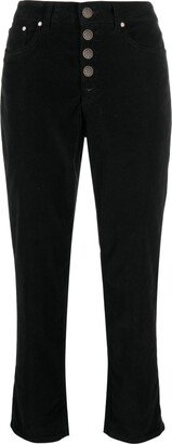 Koons button-fly cropped trousers