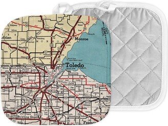 Toledo Map Hot Pad - Pot Holder Gift Kitchen- Airbnb