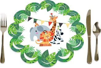 Big Dot Of Happiness Jungle Party Animals Birthday or Baby Shower Table Chargers Place Setting 12 Ct