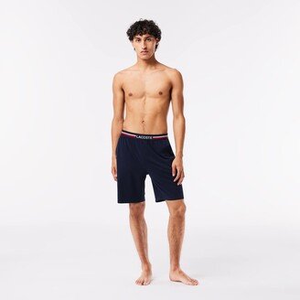 Men's Striped-Waist Long Boxer Briefs