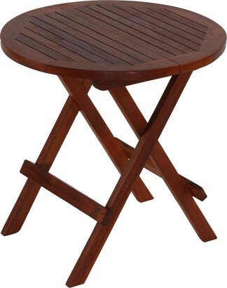 Karlyn Round Teak End Table, 20