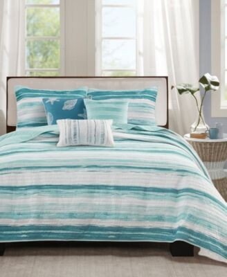 Marina Printed 6 Piece Quilt Set Collection