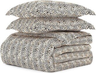 3-Piece Leopard Print Cotton Quilt Set