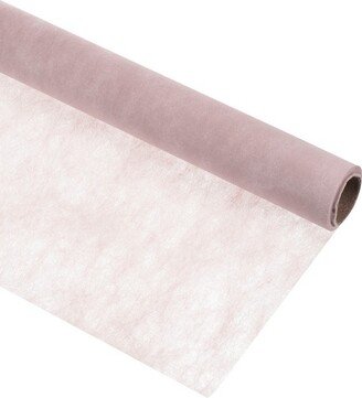 Unique Bargains Flower Wrapping Paper 30ft Floral Bouquet Waterproof Packaging Cotton for Wedding Party Dark Pink
