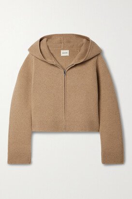 Winston Hooded Cashmere-blend Cardigan - Brown