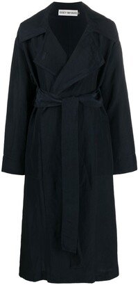 Single-Breasted Belted Coat-AB