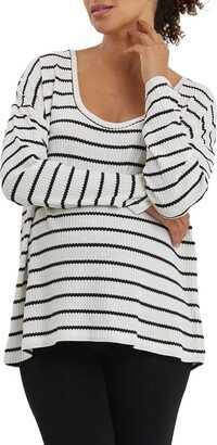 Cannes Stripe Maternity Sweater