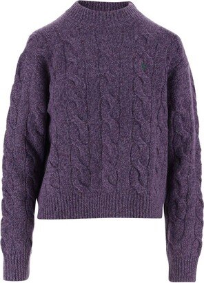 Cable-Knit Crewneck Jumper-AB