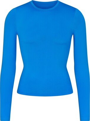 Soft Smoothing Seamless Long Sleeve T-Shirt | Azul