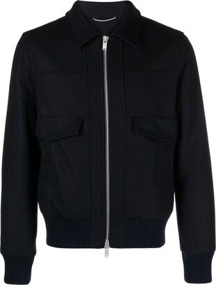 PT Torino Spread-Collar Wool Bomber Jacket
