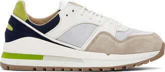 Beige & Navy Trail Blazer Sneakers