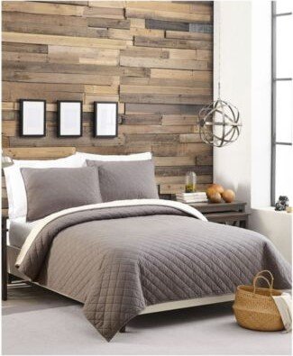 Modern Heirloom Sherpa Lined Flannel Quilt Sets