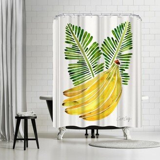 71 x 74 Shower Curtain, Banana Bunch by Cat Coquillette