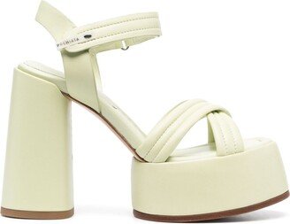 130mm Crossover-Strap Platform Sandals