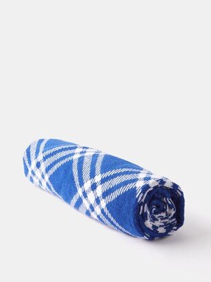 Checked Cotton-terry Towel