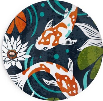 Salad Plates: Koi Pond - Multi Salad Plate, Multicolor