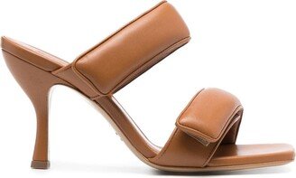 Perni 100mm touch-strap mules