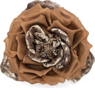 Silk Wild Rose Brooch