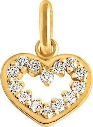 Diamond Heart Supreme Yellow Gold Charm