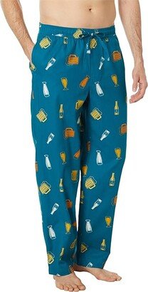 Craft Beer Pattern Classic Sleep Pants (Mallard Green) Men's Pajama