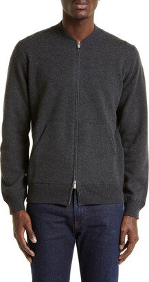 Thom Sweeney Merino Wool & Cashmere Zip Cardigan