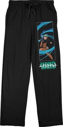 Naruto Shippuden Naruto Wind Men's Black QT Sleep Pajama Pants-Small