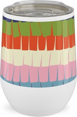 Travel Mugs: PiAta Fiesta Party Stainless Steel Travel Tumbler, 12Oz, Multicolor