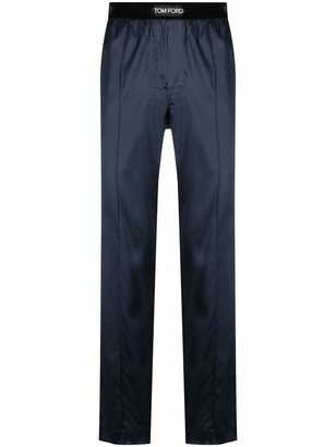 Logo-Waist Slip-On Trousers