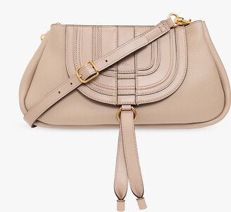 ‘Clutch’ Shoulder Bag - Beige