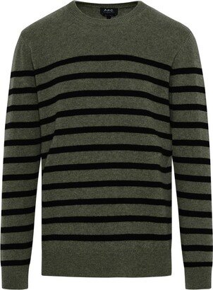 Travis Striped Crewneck Sweater