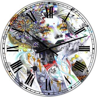 Designart Circulation Oversized Modern Wall Clock - 36 x 28 x 1