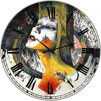 Designart Between Hope and Despair Large Modern Wall Clock - 36 x 36