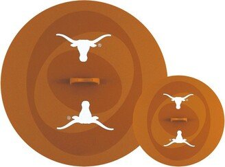 MasterPieces FanPans Team Logo Silicone Lid Set, 2 Pack - NCAA Texas Longhorns