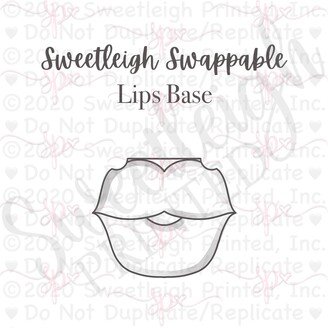 Sweetleigh Swappable Lips Base Cookie Cutter