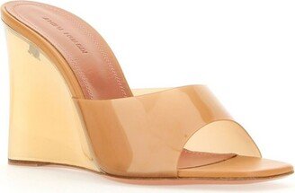 Square Toe Lupita Glass Wedge Mules