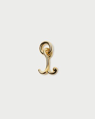 Small Gold Letter I Charm