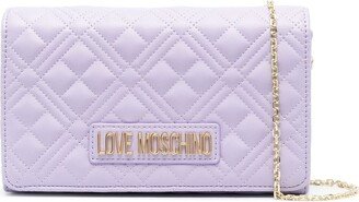 Diamond-Quilted Crossbody Bag